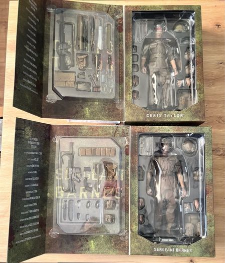 Hot Toys Platoon Chris Taylor (MMS135) & Sergeant Barnes (MMS141) Set