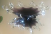 Glass dish splash design (approx 8 inches in width 2 inches high)