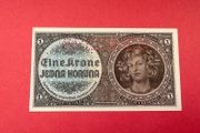 Bohemia &amp; Moravia  1 Koruna. 1940. Perforated Specimen  Pick. 3s.  ( Uncirculated )