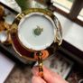 Vintage LES Porcelaine Tea Cup & Saucer Lucien Engel Strasbourg Fragonard Gold Image 2