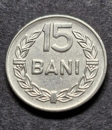 1966 Romania 15 Bani coin