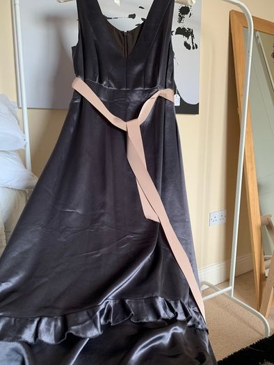 Vera Wang Mocha Bridesmaid Dress with Belt Size 10-12