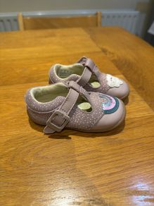 Clarks baby first shoes size 3F