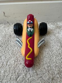 Disney Store Mickey Mouse Racers Disney The Roadster Racers Mickey's Hot Diggity Dogster Ricercar Racer Racing Hotdog approx. 11.5 cm length Used Please see photos