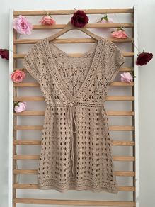crochet tunic / beachwear coverup 12/14
