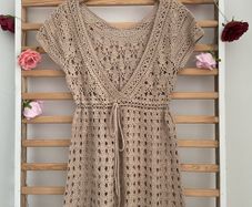 crochet tunic / beachwear coverup 12/14
