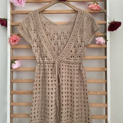 crochet tunic / beachwear coverup 12/14