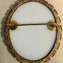 Vintage Porcelain Fragonard-Style Brooch Image 4