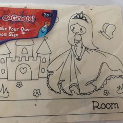 Kids Princess Create Your Own Room Sign