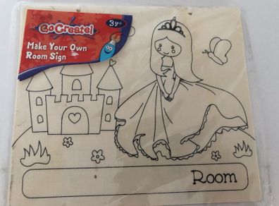 Kids Princess Create Your Own Room Sign
