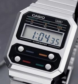 Casio A100WE-1AEF Vintage style watch