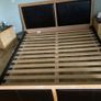 Premium Solid Oak and Leather 6ft Super King Bed - Complete Bundle Image 2