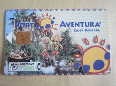 Retro Vintage Port Aventura Collectors Callcard