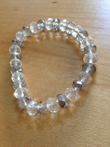 Clear Beaded Bracelet