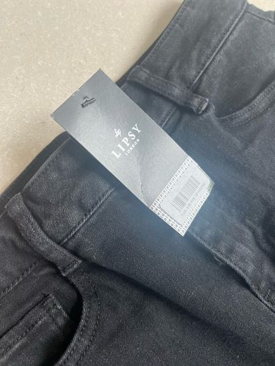 Brand new Lipsy black denim midi skirt