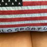 Vintage Polo Sport Ralph Lauren Flag Pillow Cover 25x15 Oversized Lumbar Woven Jacquard Intarsia Americana Throw Pillow 1990s Image 4