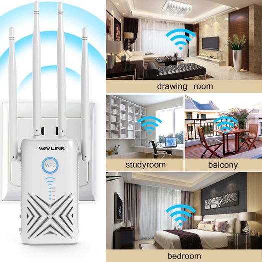 Wavlink AC1200 Dual Band (2.4GHz/5GHz) Gigabit 3-IN-1 WIFI Router/Range Extender & Signal Booster (UK Plug) (Brand New/Warranty)