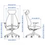 IKEA office chair GRUPPSPEL beige Image 4
