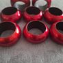Christmas Napkin Ring/Eight Acrylic Cylinder Napkin Rings (Red) Image 4