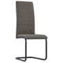 Cantilever Dining Chairs 2 pcs Taupe Fabric Image 2