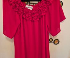 Stunning Joseph Ribkoff Lipstick Red Top - Style 191243, Size 10