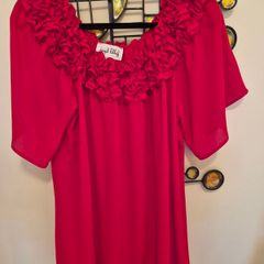 Stunning Joseph Ribkoff Lipstick Red Top - Style 191243, Size 10