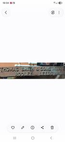 vintage extra large cast sign Thomas Smith