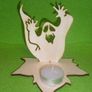 Halloween Tea Light Garden Lantern Wooden Indoor outdoor decor Spirit Candle Holder Image 3