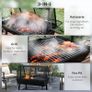 3-in-1 Barbecue Grill, Rotisserie Roaster and Fire Pit, with Cover Image 4