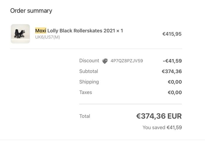 Moxi Lolli Skates - Black Suede. Ladies UK6/ US 7