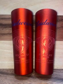 Budweiser FIFA WORLD CUP QATAR 2022 aluminium beer cups