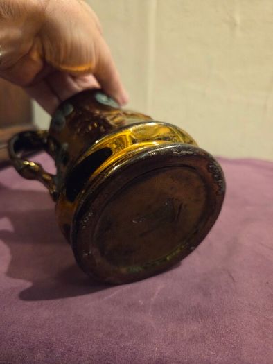 English Copper Lusterware Pitcher