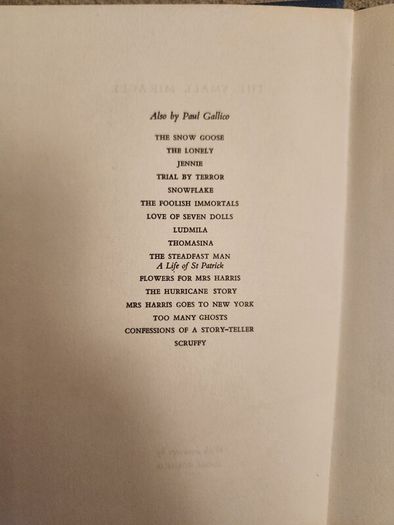 Paul Gallico Books. Ludmila. A Legend Of Liechtenstein,coronation, And The Small Miracle. First edition.35