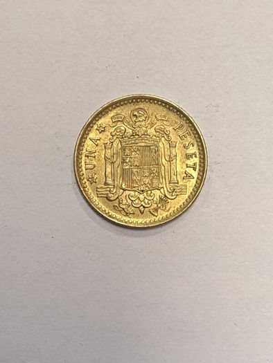 Spain 1 peseta coin