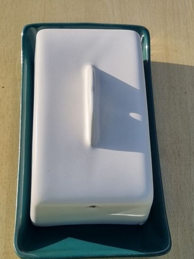 Denby Greenwheat ceramic butter/cheese dish