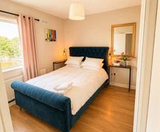Beautiful velvet bed