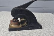 antique cast aluminium desktop embossing press