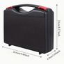 Durable Black PP Tool Box with Red Handle - Waterproof, new, unopened. Image 2