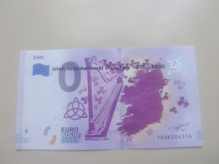 2  2020  Irish International Coin Fair Euro Souvenir Nores