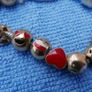 18k Gold Plated Emoji Charms on Silver Tone Bracelet Image 2