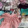Baby girl wardrobe outfits 0-3 m snow onesies babygrows vests tops dresses hats blankie Image 4