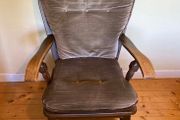 Vintage Upholstered Wooden Armchair | Excellent Condition