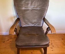 Vintage Upholstered Wooden Armchair | Excellent Condition