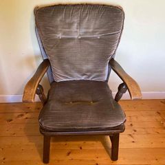 Vintage Upholstered Wooden Armchair | Excellent Condition