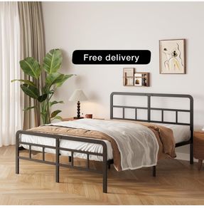 King Size Bed Frame with Curved Headboard