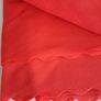 New red fleece scalloped material Christmas Image 2