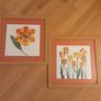 Prints/Two Bright Floral Pictures .. Frames Size" 18" x 18" .. NOW ONLY 22euro for Both or 16.00Each Image 4