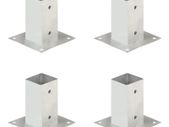 Post Anchors 4 pcs Galvanised Metal 71 mm