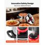 Pressure Cooker, 7L Pressure Cooker Stainless Steel, Pressures Canner with Steaming Rack, Tempered Glass Lid, Three Pressures Settings for Meat, Beans, Rice, Soup, Sauces, Cook up to 100 kPa Image 4