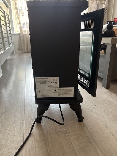 B&Q Traditional Electric Stove Heater - 2kW Log Effect - DBL05A-MS6N - Fully Working